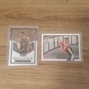2 Victor Wembanyama rookie cards